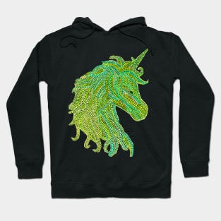 Mythical Unicorn - Green & Yellow Hoodie